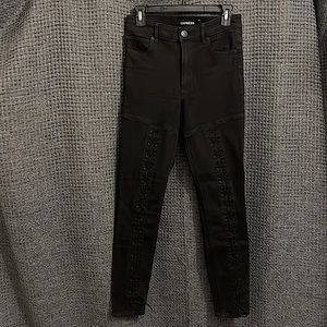 EXPRESS corset bodice black jeans